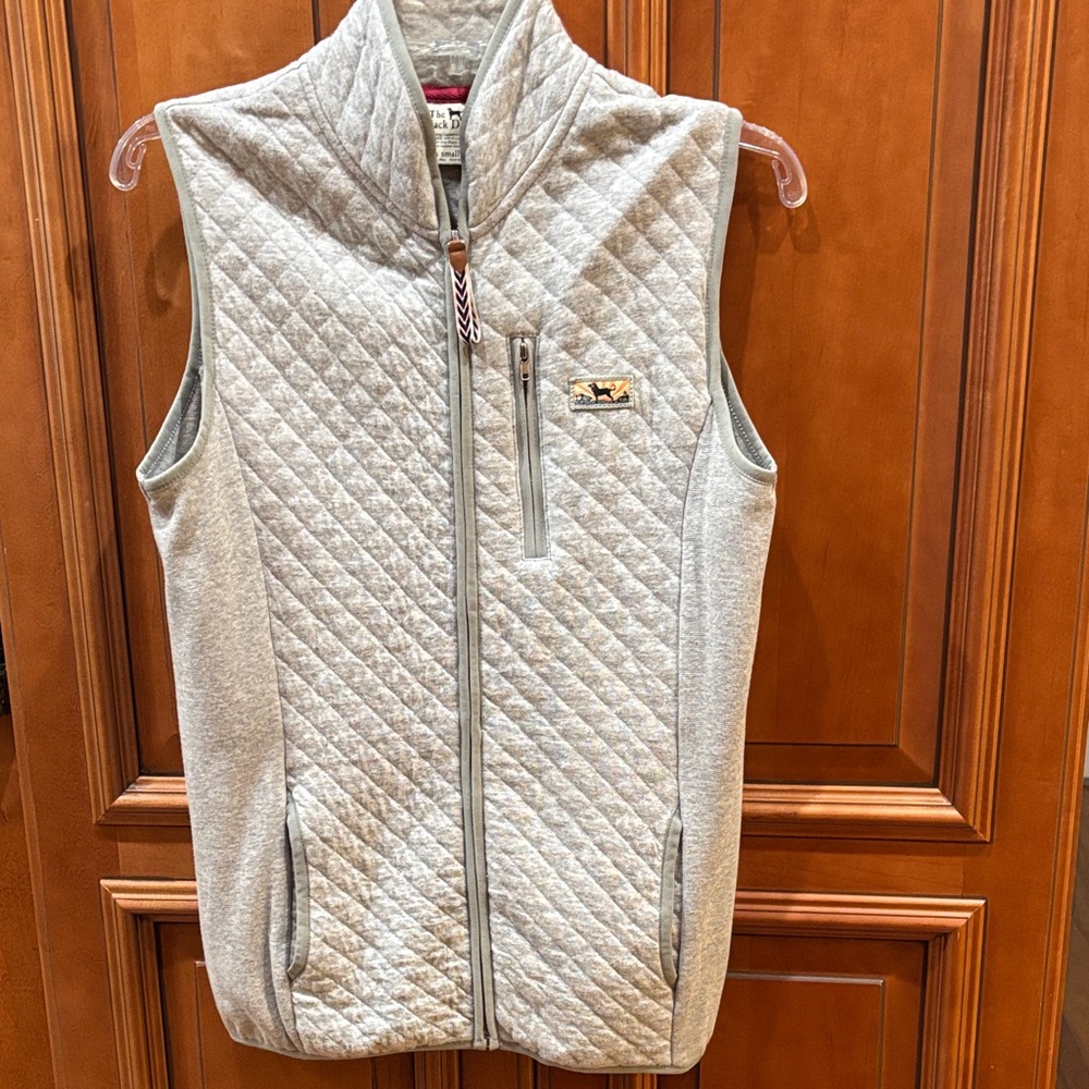 The Black Dog Light Gray Quilted Vest